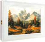 Cer-Plast puidust v&otilde;tmekapp seinakapp koos v&otilde;tmehoidjaga seinakorraldaja v&otilde;tmete hoiustamiseks v&otilde;tmekapp Vintage Look puidust v&otilde;tmekapp