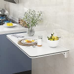 Seinale paigaldatav kokkupandav laud K&ouml;&ouml;k s&ouml;&ouml;gituba Kokkupandav laud V&auml;ike kokkupandav seinalaud Valge rippuv laud v&auml;ikestesse ruumidesse Mida?