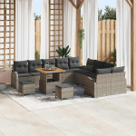 Garten-Sofa-Set mit Kissen 13 tk Grau 80 x 80 x 71 cm Diivan Gartenm?Bel Model3364403