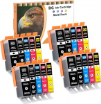 D&C 20x printerikassetid &uuml;hilduvad Canon PGI-525 CLI-526 jaoks Canon Pixma MG5300 MG5340 MG5350 MG6250 MG8150 MG8250 MX885 MX895 IP4840 IP4850 IP4900 MG5140 MG51500 MG5240 MX710 MX715 MG6100