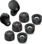 Sony WF-1000XM5 m&auml;luvahtotsikud koos tolmuv&otilde;rguga, libisemiskindlad asendusk&otilde;rvaklapid Sony True Wireless k&otilde;rvaklappidele, sobivad laadimiskohvrisse, t&auml;iuslik m&uuml;rasummutus, 3 paari (suur).
