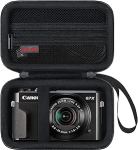 Elonbo kandekott Canon PowerShot G7 X Mark III/ G7 X Mark II/ G7X digikaamerale,G7X Mark iii/ii 4K Vlogging kaamera reisikott.V&otilde;rgukott sobib kaablile, must
