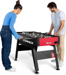 Hop-Sport Corner Football Table - Football for Children and Adults - Table Football with 3 Balls, Very Stable and Robust
