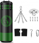 NZQXJXZ Punch Bag rippuv komplekt, t&auml;iskasvanute Punch Bag, mikrofiibernahk, raske kott treeninguks, Kickboxing, Fitness, MMA, Grappling, Muay, Thai, Karate