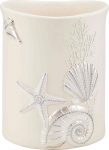 Avanti Linens Abstract Coastal Collection Vaigu Sequin Shells pr&uuml;gikasti