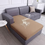hyha veekindel diivanipadi katab Slipcovers pestav L kuju koera diivanikatted universaalne m&ouml;&ouml;bli kaitsja (1 tk, kaamel)