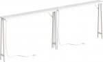 15 cm laiad konsoollauad, 2 komplekti, pikad kitsad koridorilaudad, sissep&auml;&auml;sulauad diivani taga, laadimisjaamaga, metallist raam, esikusse, koridori, valge, XCT05L2CWW