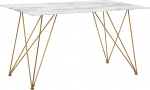Stiilne s&ouml;&ouml;gilaud 140 x 80 cm marmorist kuldne Kenton