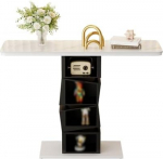 Konsoolne diivanilaud, konsoollaud esikusse, sissep&auml;&auml;sulaud, diivanilaud, koridorilaud, koridoride dekoor, dekoratsioon ja organiseerimine, elutuppa, koridori, fuajeesse (must, 120cm)