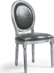 Menzzo polsterdatud toolid, h&otilde;bedane puit/hall, L49 x S46 x K96 cm, istmeosa H46 cm