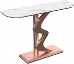 Moderner rosa Konsolentisch - 120 cm gro&szlig;er Eingangstisch f&uuml;r Flur, Foyer und Wohnzimmerdekoration - stilvoller Langer dekorativer Tisch