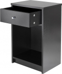 Winsome Squamish akendelaud, puit, must, 15,75W x 12,5D x 23,8H