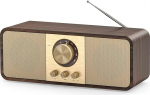 Nostalgia raadio, Retro raadio Bluetooth ja TF kaardiga, 3000 mAh akutoitega, 2 x 8 W subwooferiga, Retro raadio AUX/USB-ga, raadio k&ouml;&ouml;ki/magamistuppa/kontorisse.