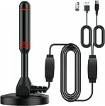 Digitaalne TV antenn 4K 1080P HDTV antenni siseruumides koos magnetilise alusega 16,4 jalga kodus ja reisil kasutamiseks