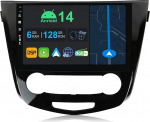 YUNTX 10,1-tolline Android 14 autoraadio koos satelliitnavigatsiooniga Nissan X-Trail T32 Qashqai 2013-2021 | Octa Core | 6GB 128GB | Sisseehitatud 4G LTE | CarPlay & Android Car | DSP | DAB | HDMI | Dual Band WiFi