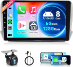 6G+128G 8 Core Wireless Carplay Androidi autoraadio 2 DIN Peugeot 2008 208 2012-2018 jaoks