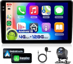 4G 128G VECHTEL 9-tolline Bluetooth autoraadio Ducato 3/Peugeot Boxer 2/Citroen Jumper2 2011-2022 Carplay Android auto, Android 15, DSP EQ, WiFi GPS, Mirror Link, RDS/FM raadio 2 DIN koos AHD tagurdamisega