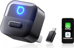 OTTOCAST Mini Pico 2026 T&auml;iustatud 2-in-1 juhtmeta CarPlay ja Android autoadapter USB-A/C adapteriga, &uuml;he nupuvahetusega telefoni vahetamine, kiire &uuml;hendus, Plug & Play iOS 10+ ja Android 11+ telefonidele
