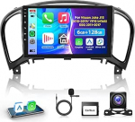6G 128G VECHTEL 9-tolline Bluetooth autoraadio Nissan Juke J15 2010-2019 / YF15 Infiniti ESQ 2011-2017 Carplay Android auto, DSP EQ, 1280 x 720, WiFi GPS, RDS/FM raadio 2 DIN koos AHD tagantvaate kaameraga