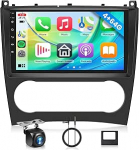 4G 64G Android autoradio Mercedes Benz C/GLK klassile W203 W209 C180 C200 C203 C209 A209 2004-2011 9-tolline traadita Carplay raadio Android auto navigatsiooniga GPS peeglilink Bluetooth FM/RDS/DAB/DVR/EQ/WiFi