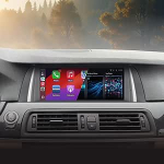 Autoraadio BMW 5 seeria F10/F11 (2011-2012) CIC s&uuml;steem koos juhtmevaba CarPlay Android autode j&auml;relpaigaldusega tehase iDrive raadiovastuv&otilde;tja Bluetooth IPS puuteekraaniga