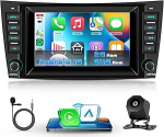 Autoraadio 2G + 64G Android 15 Mercedes Benz E-klassile W211 E200 CLS W219 2002-2009, 7-tolline HD puutetundlik autoraadio traadita Carplay Android auto GPS WiFi Bluetooth FM RDS kaameraga
