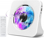 Kaasaskantav CD-m&auml;ngija Bluetoothiga Gueray Desktop CD-m&auml;ngija kodu CD-m&auml;ngija sisseehitatud topelt HiFi k&otilde;lar AUX k&otilde;rvaklapipesa FM-raadio Boombox puldiga USB-pordiga