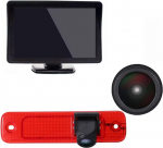Auto &ouml;ise n&auml;gemise tagurduss&uuml;steem 3. piduritulede tagurduskaamera + 7-tolline TFT LCD monitor Ford Transit tagumise ukse Transporter Van 3/Ford Transit MK7 Tourneo/Furgon MK4 jaoks