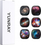 YUNRAY Realistlik t&auml;histaeva kettad komplekt, 5K Ultra HD kettad koduplanetaariumi t&auml;histaeva ja udukogu projektsioonid Galaxy Projector Pro jaoks, 6 t&uuml;kki (Nebula 1)