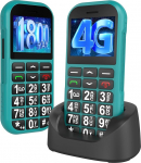 CHAKEYAKE 4G vanemate mobiiltelefon ilma lepinguta suurte nuppudega, 1800 mAh pikk ooterežiim pension&auml;ride mobiiltelefon suurte nuppudega mobiiltelefon USB-C, SOS-funktsioon, taskulamp, laadimisjaamaga