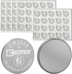 EEMB CR2025 aku 3V liitium aku Li-MnO₂ nuppu aku 2025 aku, mis sobib v&otilde;tmetelgede, kalkulaatorite, m&uuml;ndiarvestite, kellade, pulsikellade, gl&uuml;komeetrite ja muude seadmetega (100).