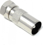 DRUT 1 tk F-t&uuml;&uuml;pi mees TV RF mees Freeview antennikaabli adapteri konverter h&otilde;bedane