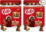 Nestl&eacute; Kitkat Advendikalendri &scaron;okolaad 3D efektiga, j&otilde;ulukalender 24 &scaron;okolaadifiguuri ja kr&otilde;bedate t&uuml;kkidega, 2 tk (1 x 208 g)