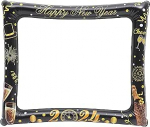 2024 Photo Booth Frame Happy New Year's Eve Blow Up Inflatable Selfie Picture Frame 2024 Dekoratsioonid aastavahetuse peotarvikute jaoks New Year Selfie Frame