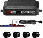 Parkimisabi, tagurdamisabi 4 PDC tagumise parkimisanduriga, Summa kauguse hoiatuskomplekt reguleeritava helitugevusega LED-ekraaniga autole, maasturile, kaubikule, haagissuvilale ja pikapile