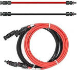 SOLARTRONICS pikenduskaabel 6 mm&sup2; p&auml;ikesepistikuga 2 x 9 m - PV-kaabel H1Z2Z2-K m&otilde;lemal poolel punane/must - Fotogalvaaniline kaabel koos pistikuga - p&auml;ikesekaabel PV-s&uuml;steemile - Made in Germany