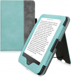 kwmobile &uuml;mbris &uuml;hildub Tolino Vision 1/2 / 3/4 HD &uuml;mbrisega - Flip Case koos k&auml;erihmaga - kunstnahast &uuml;mbris - m&uuml;ndiroheline tumehall