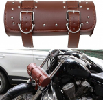 DREAMIZER mootorratta kott Universal mootorratta sadulakotid PU nahast mootorratta kotid veekindel mootorratta t&ouml;&ouml;riistakott mootorratta jalgratta jaoks 2 paigaldusrihmadega, pruun