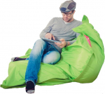 QSack Outdoor Bean Bag XXL, Toxproof Micro Beads, Tested for Harmful Substances, 140 x 180 cm (Apple Green)