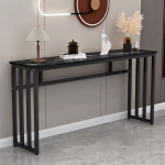 Console Sofa, Narrow Console Table, Console Table, Modern Minimalist Console Table, Sofa Table with Steel Frame and Shelf, Golden Metal Legs, Narrow Hallway Table (Colour
