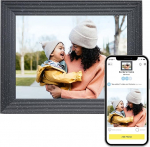 Aura Mason Luxe Smart Digital Photo Frame, 9,0-tolline HD WiFi Cloud Digital Photo Frame, tasuta piiramatu salvestusruum, fotode saatmine k&otilde;ikjalt - Pebble