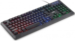 DR1TECH Puma+ Ergonoomiline m&auml;nguklaviatuur LED taustavalgustusega PC/PS4-104 klahvi 6-nupu &uuml;mberl&uuml;litusega - USB klaviatuur koos kaabliga (QWERTY rahvusvaheline paigutus)