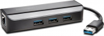 Kensington Ethernet &uuml;hendusadapter UA3000E, USB 3.0-10/100 Ethernet adapter 3 USB pordiga, K33982WWW