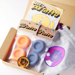 YAXI Koss PortaPro k&otilde;rvapadjad 2 paari kotti (hall + oranž) + kott