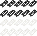 hankekaart 40 St&uuml;ck Servo-Verl&auml;ngerungskabel-Clips, Servo-Kabel, Sicherheitsverbinder, Blei-Draht-Schnallenschloss f&uuml;r ferngesteuertes Auto, Flugzeug, Boot, DIY-Y-Adapterkabel, schwarz/wei&szlig;