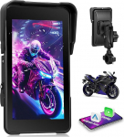 Mootorratta navigeerimine traadita A-apple Carplay Android autoga, kaasaskantav 5-tolline HD portree puuteekraaniga autoraadio Bluetooth FM-iga, IP68 veekindel