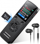 64 GB digitaalne helisalvesti, 1536 Kbps digitaalne helisalvesti, helisalvesti koos taasesitusega, USB-C helisalvesti m&uuml;rav&auml;hendusega &otilde;ppimiseks, t&ouml;&ouml;ks, koosolekuteks, intervjuudeks