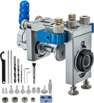 3-in-1 Pocket Hole Jig Kit, Dowel Gauge Drilling Template Kit, Doweling Jig Kit, Drilling Template Pocket Hole Drilling Aid Wood Dowel Drilling Template, Woodworking Positioner Locator Tool