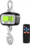 Asixxsix Digital Crane Scale, 1000 kg / 2200 lbs Industrial Hanging Scale with LCD Backlight, 5 Measuring Units, Heavy Duty Crane Scale with Remote Control for Industrial Use