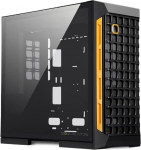 Geomeetriline tulevik M6 Raphael Mid Tower PC korpus, vertikaalne &otilde;hukanalite disain, 12" x 11" E-ATX, 360 radiaator, vertikaalne GPU kinnitus, must, GEO-M6-RA